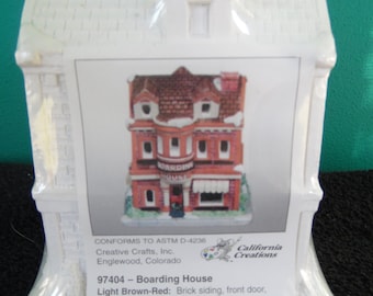 California Creations #97404 Boarding House plaster house ready to paint Rare