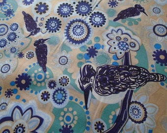 Australian Kookaburra Fabric, by the Half Yard
