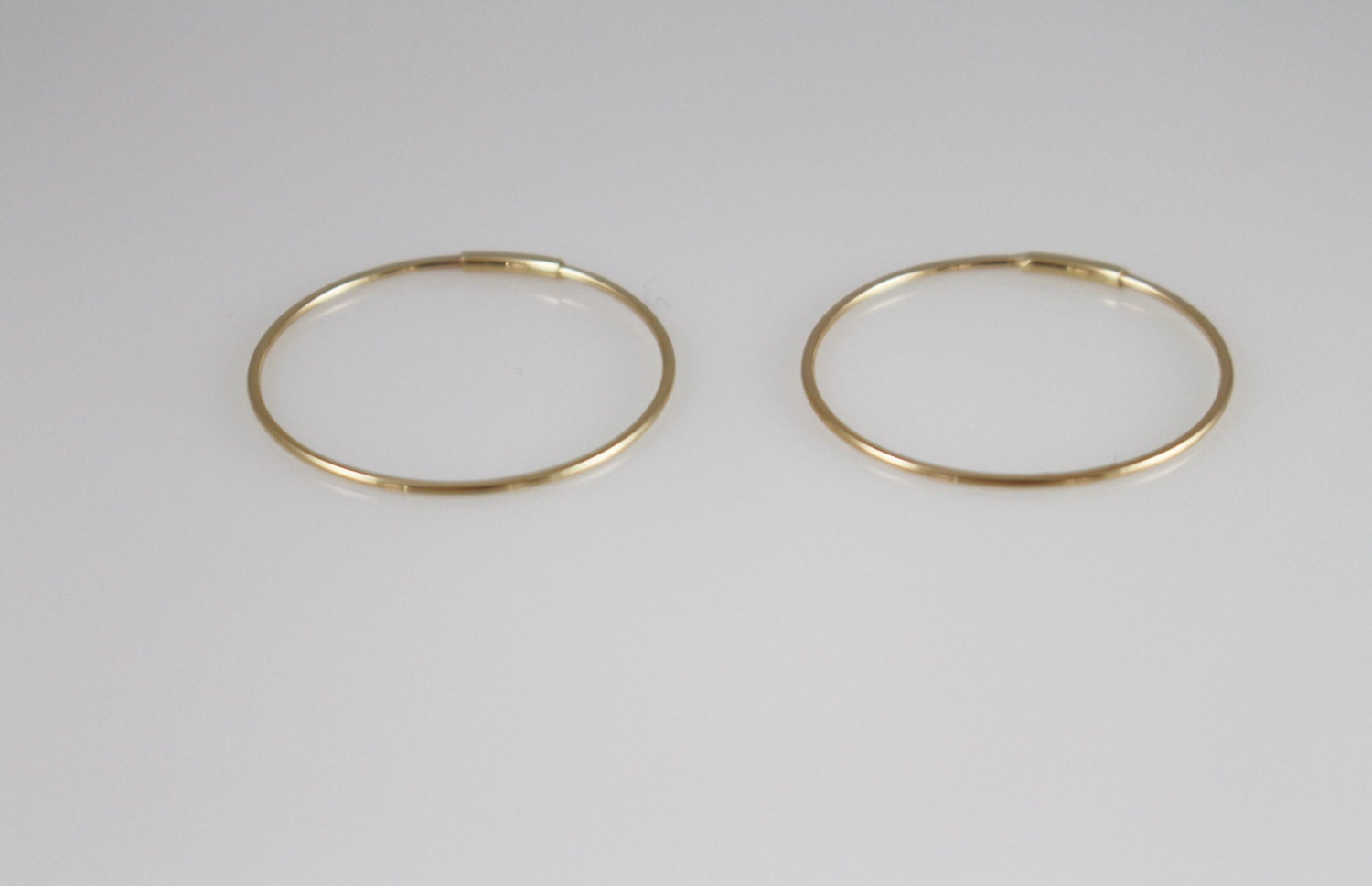 14K solid gold 22mm hoop14K gold hoop Earrings 14K