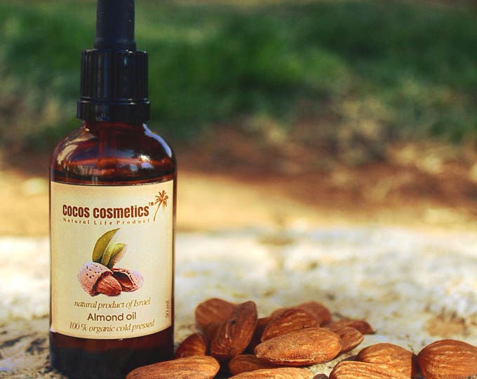 Pure almond oil - Unrefined organic sweet almond oil - Skincare and Massage - Baby care