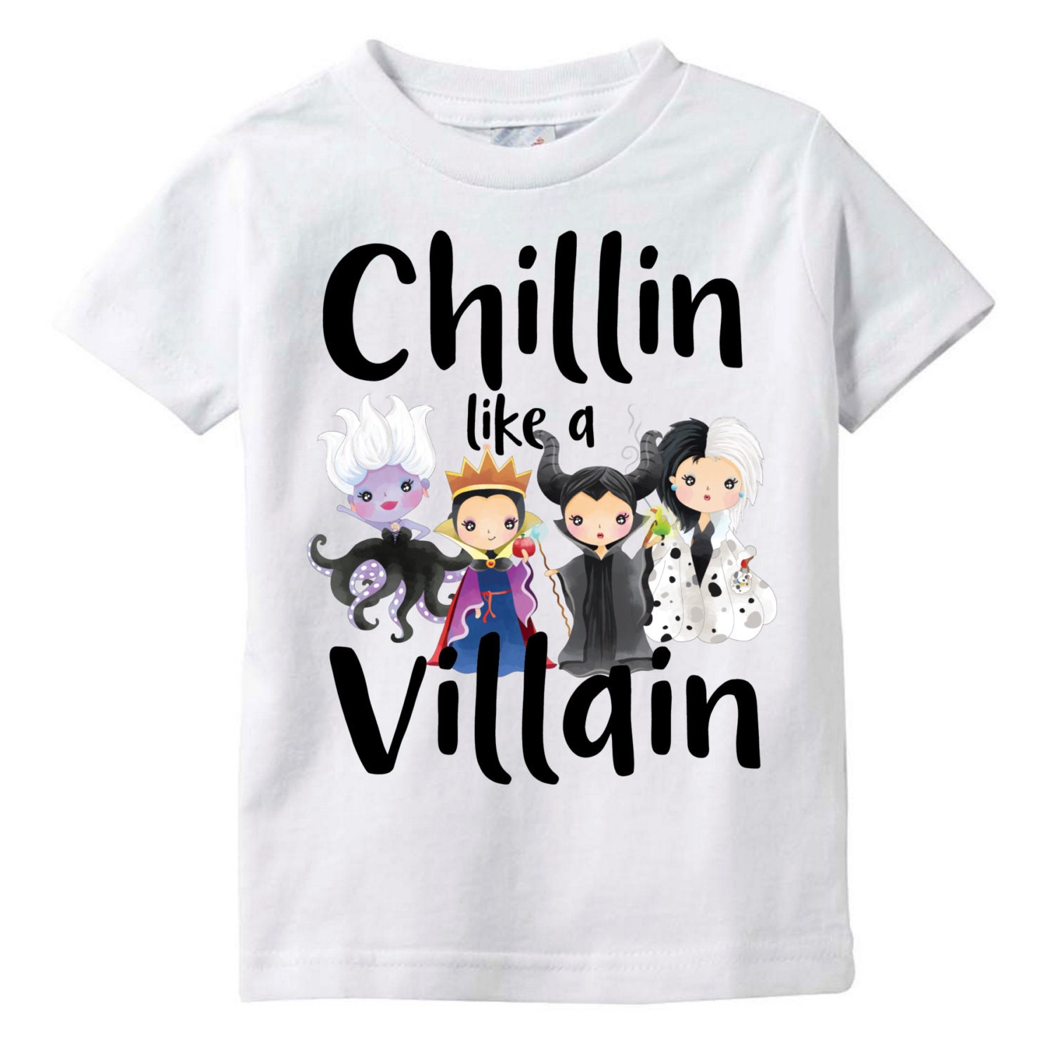 Download Chillin Like A Villain Shirt Baby Toddler Princess Birthday