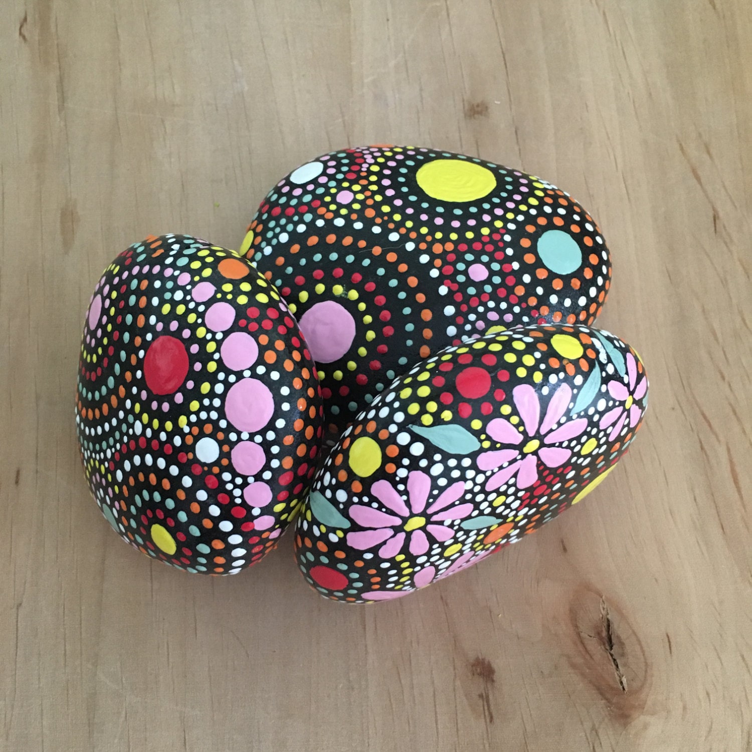 Rock Art House Warming Gift Hand Painted Rocks Painted