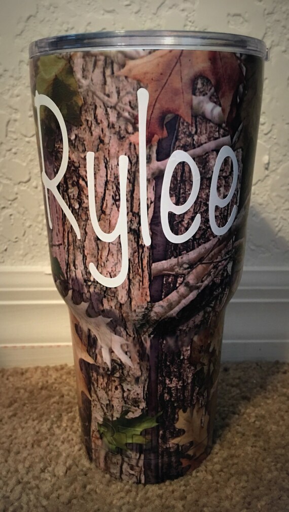 Personalized Camo RTIC 30oz Tumbler by PettysCustomCreation