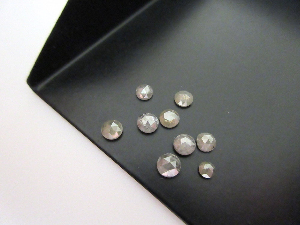 ON SALE 50 3pcs Rose Cut Diamond Loose Rough Diamond Rose