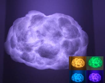18" Oval Bluetooth speaker Cloud Light, sound reactive, music sync, remote control, rainbow of colors, glow in the dark