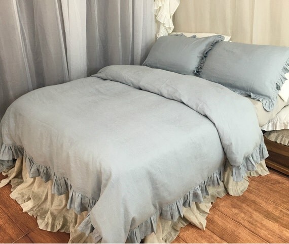 duck egg blue ruffle linen duvet cover features easy flow duck egg blue ruffle linen duvet cover features easy flow