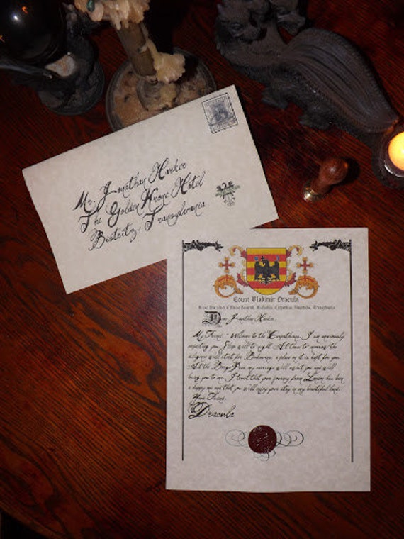 Letter From Count Dracula to Jonathan Harker