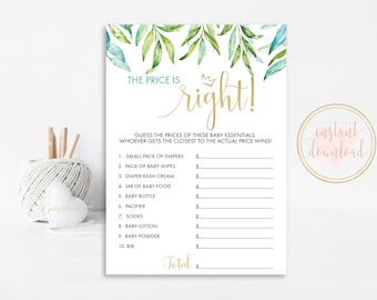 Where The Wild Things Are Baby Shower Game, The Price Is Right, Printable, Wild Things Baby, Price Is RIght Game, INSTANT DOWNLOAD, Max