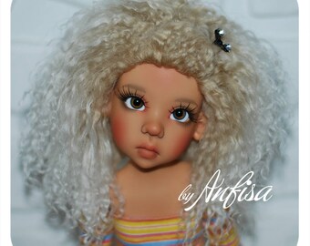 Tibetan Lambskin Mohair Fur Wig Hair for BJD Doll MSD SD Kaye Wiggs and similar 8" (20,5 cm)