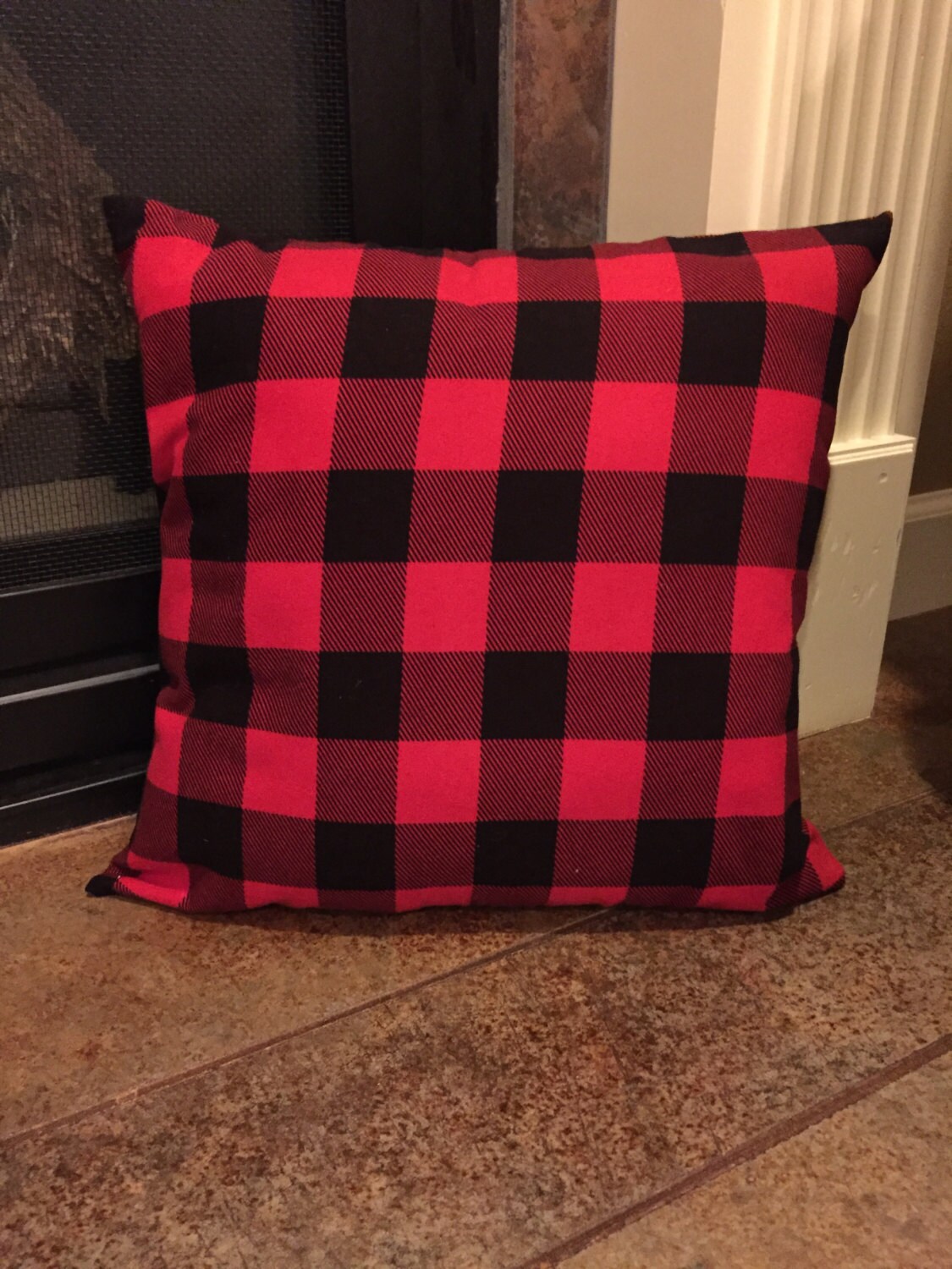 Blank Buffalo Plaid Pillow Cover Buffalo Plaid Pillow Cover