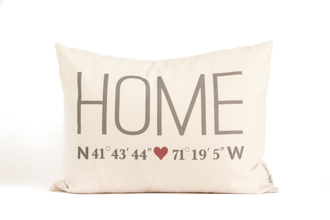Home Coordinates Pillow, Housewarming Gift, Realtor Closing Gift, Off to College, Home Pillow, Personalized Pillows, Custom Pillow