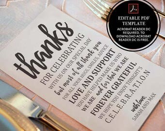 wedding thank you card templates