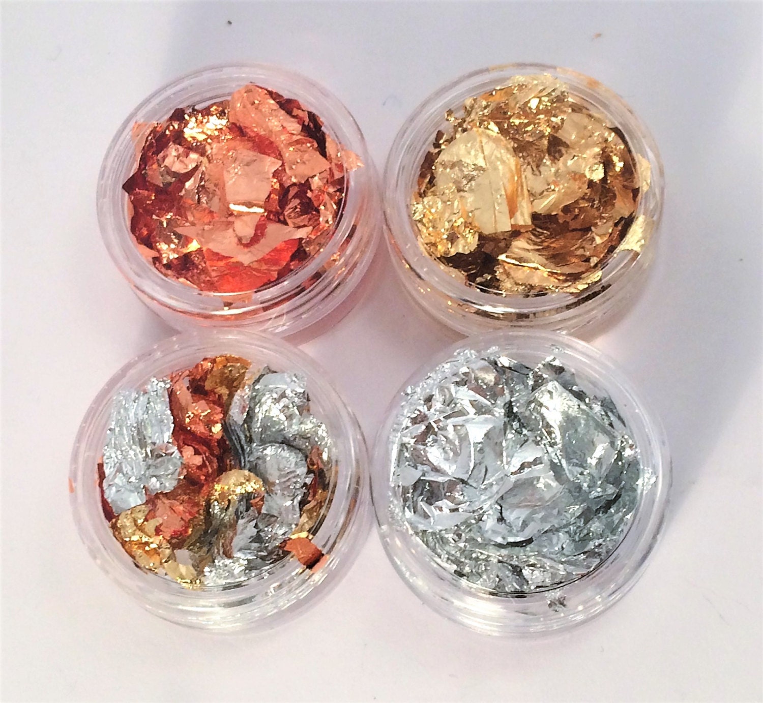 Gold leaf flakes Metallic foil Gold leafs transfer foil for