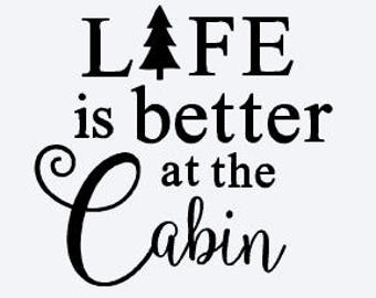 Cabin Wall Decor cabin decal | etsy Cabin Wall Decor cabin decal | etsy