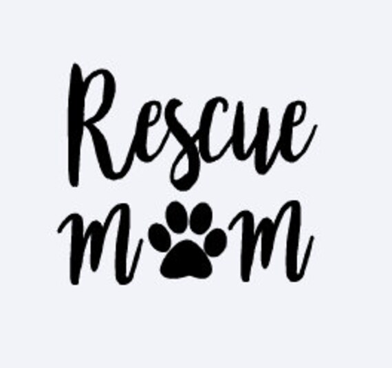 Download Dog Paw Car Decal Rescue Mom Decal Dog Decal Yeti Decal