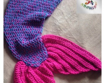 Crochet Mermaid Tail Blanket
