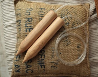 Giant Knitting Needles 40 mm 1.6" Circular Knitting Needles,Giant Knitiing, Circular Jumbo Knitting Needles, Huge Knitting needles US 150