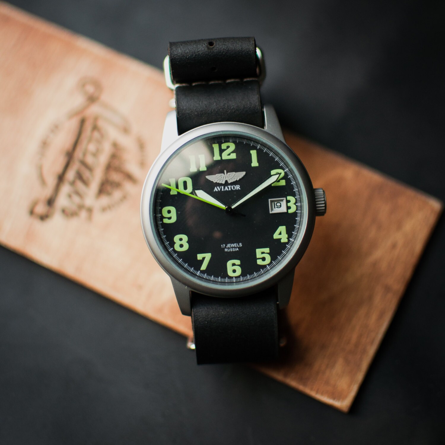 Mens watch Vintage watch Military watch Poljot Mens Wrist