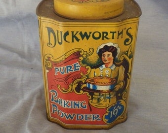 Vintage Duckworth's Pure Baking Soda Containers