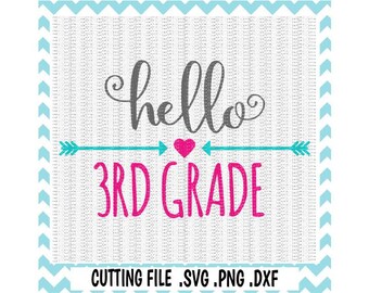 3rd grade svg | Etsy