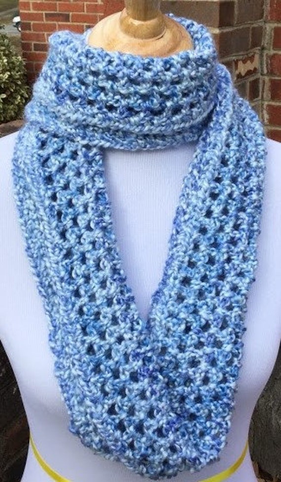 Crochet Infinity Scarf and Hat Gift Combo Handmade Scarf and