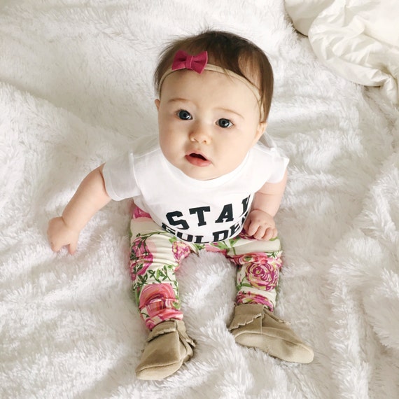 Baby girl leggings Toddler girl leggings Floral leggings