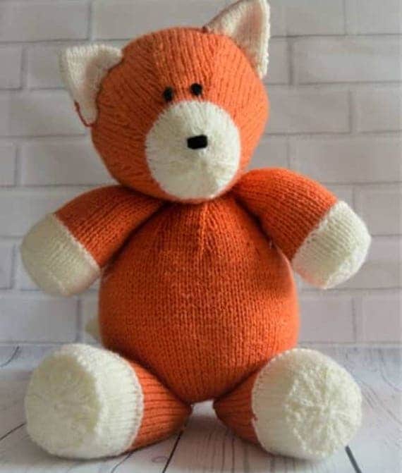 Loxy Soft Toy Fox Knitting Pattern Fox Knitting Pattern Fox