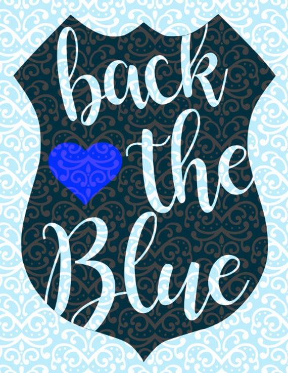 Download Back the Blue Police Support Blue Lives Matter Thin Blue ...