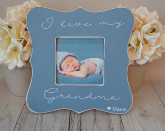 Grandma picture frame, custom picture frame, grandma gift, mother's day gift, personalized picture frame, kid's picture frame