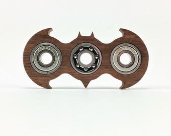 Walnut Batman Fidget Spinner