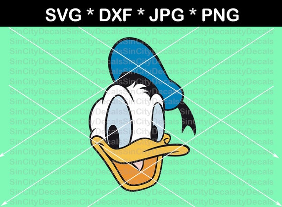 Donald duck head disney digital download SVG DXF for use