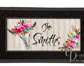 Decorative cow skull | Etsy