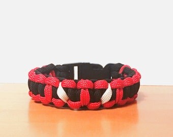 Deadpool Bracelet, Paracord Bracelet, Deadpool Paracord Bracelet