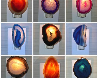 AGATE NIGHT LIGHT - Multicolor nightlight - Boho Decor