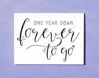 First Anniversary Card, Love Card, Instant Download Printable, Couples Card, Anniversary Gift, I Love You Card, 365 Days, Relationship Card