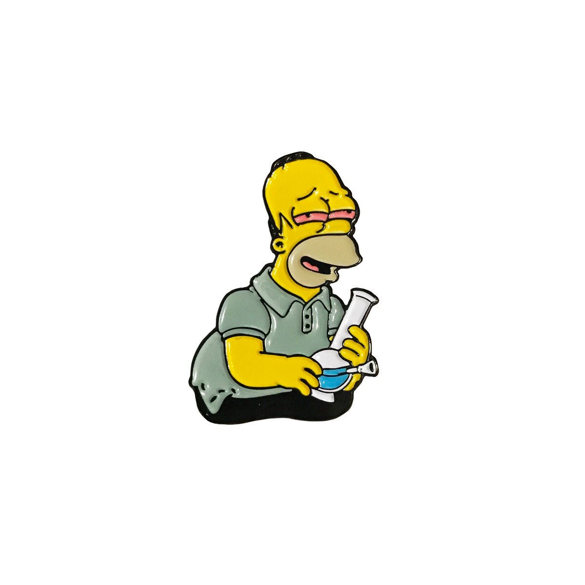 Homer Simpson Bong Soft Enamel Lapel Pin 1 5 Inches