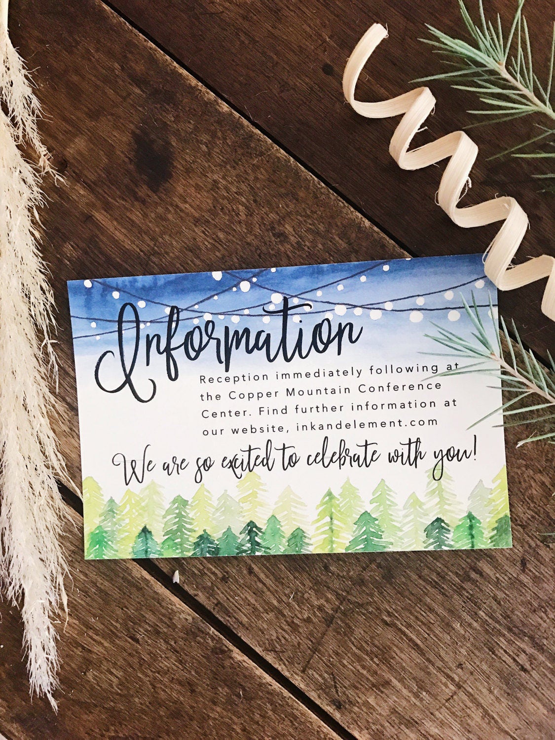 woodsy wedding invitations Woodsy invitation Wedding