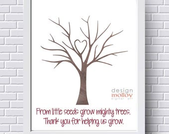 Student Fingerprint Tree - Thumbprints Tree - Classroom Fingerprint Tree - Fingerprint Tree - Children's Fingerprints - Student Fingerprints