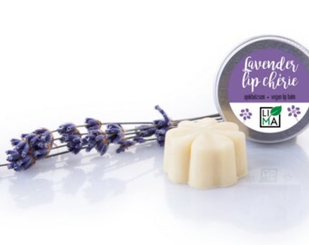 Lavender Lip chérie - vegan lip balm, all natural lip balm, handmade lip balm with lavender essential oil