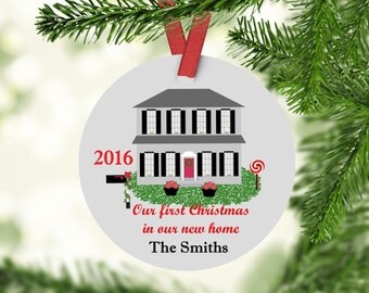First Christmas in our new home Ornament - First Christmas in our new house Ornament - New Home - New House