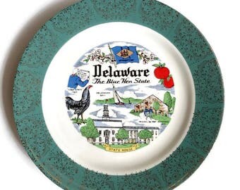 Vintage Homer Laughlin Delaware collectible plate