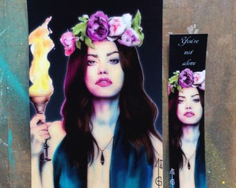 Hayley Marshall (Phoebe Tonkin) in The Originals (The Vampire diaries) - FANART (bookmark, postal card)