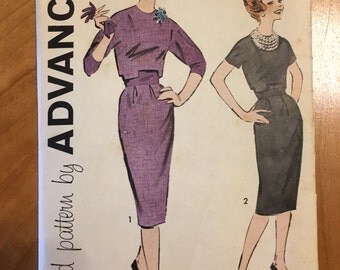 Rare Advance 9115 1960s Jackie O Suit Pattern