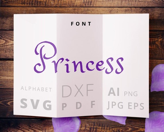 Download Princess Sofia font SVG Cuttable digital letters for