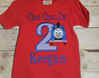 Thomas the train birthday shirt