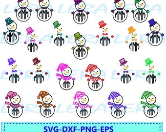 60 % OFF, Snowman Monogram Frame Svg, Eps,Ai,Dxf,Christmas Snowman Svg, Circle Monogram Frame, Digital Cut File, Winter, Vector, Silhouette