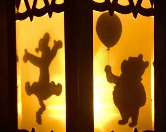 Disney Winnie The Pooh Inspired Battery-Operated Plastic Lanterns (Gold Mini)