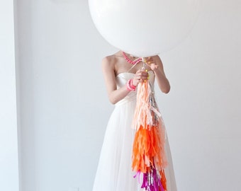 JUMBO White Balloon, 36 inches, weddings, party