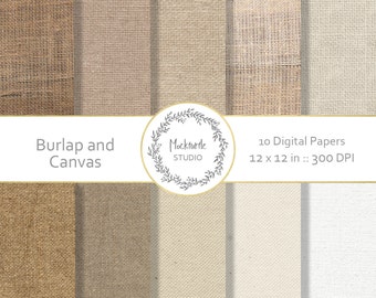 Burlap digital paper - Burlap clipart - Burlap Clip art, Hessian digital paper, Scrapbook paper, Hessian Digital Paper - Canvas Digital