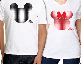 minnie and mickey couple t shirts